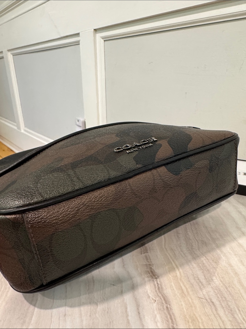 Coach Bag Graham Signature Camo Camouflage Black Crossbody - Picture 7 of 17
